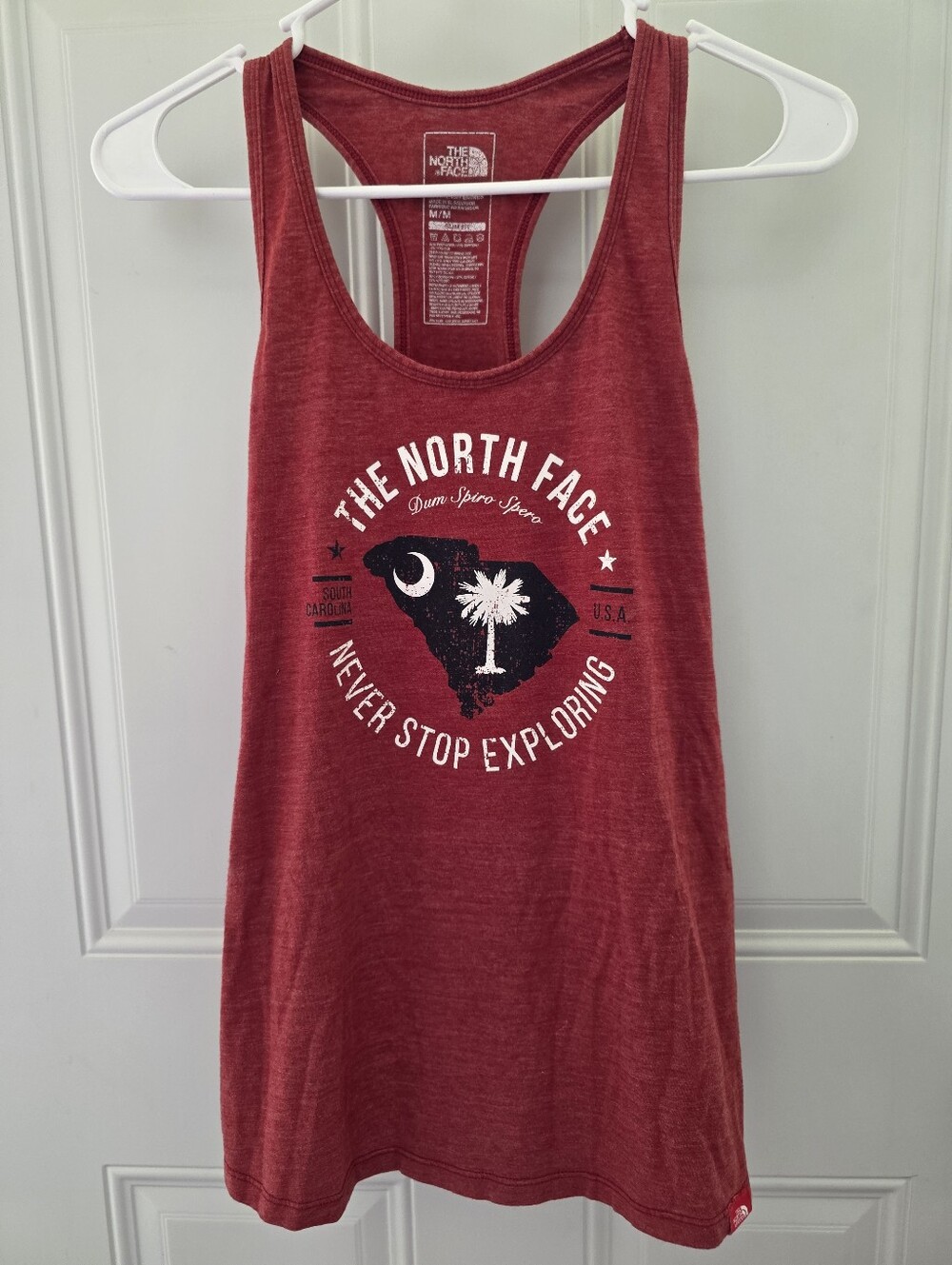 The North Face Women's Red Graphic Racerback Tank Size Medium